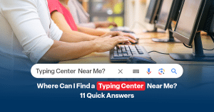 typing center near me